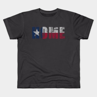 Texas Home Flag Texan Vintage Fade Kids T-Shirt